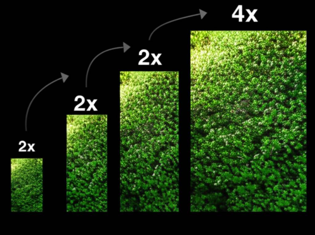 2x or 4x upscaling—you choose