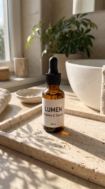 Serum bottle scene used as the video input