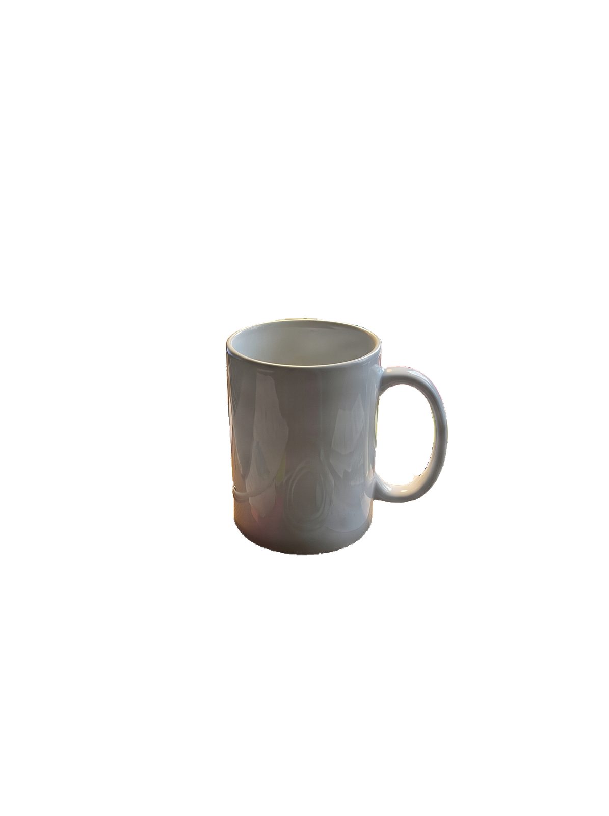 After: the same mug cut out on a white background